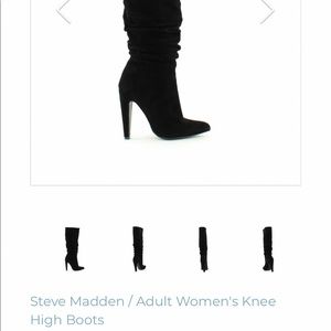 Steve Madden Black suede boots